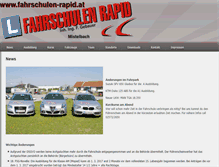 Tablet Screenshot of fahrschulen-rapid.at